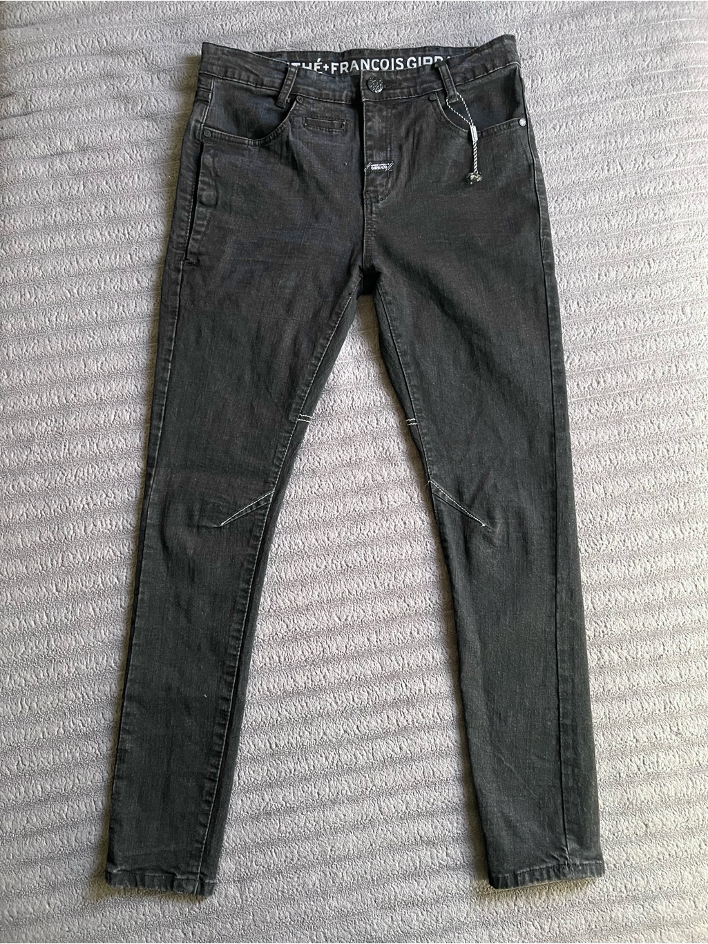 Marithe Francois Girbaud Jeans Mens 28x30 Black Wash Skinny Fit Denim Unisex Y2k